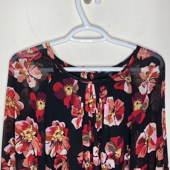 Madewell Tie-Back Bubble-Sleeve Blouse Top in French Rose size XS - Picture 5 of 14